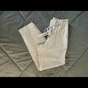 Paper bag linen pant